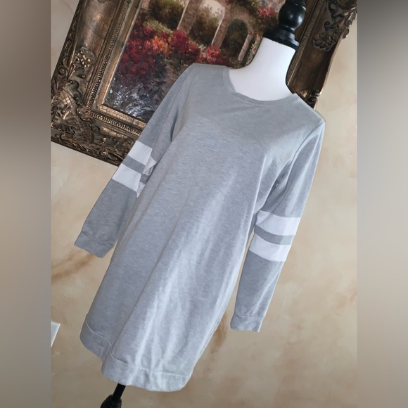 love, Fire Dresses & Skirts - LOVE FIRE BASEBALL sleeve comfy jersey knit dress women’s size large